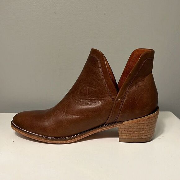 Wolverine Women's Brown Leather Stacked Heel Chelsea Boots - Picture 6 of 10